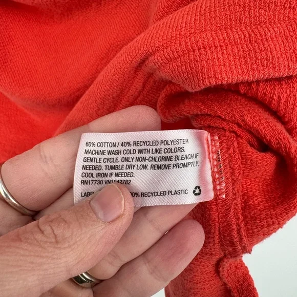 Universal Thread Red Half Button-Down Women's Knit Shirt - Picture 6 of 6